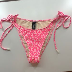 pink leopard triangle bikini